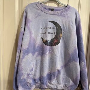 Gildan Lavender Tie-Dye Sweater